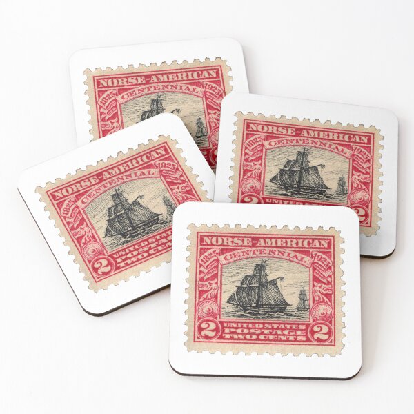 Item preview, Vintage US Norse Ship Centennial Postage Stamp designed and sold by red-amber65.