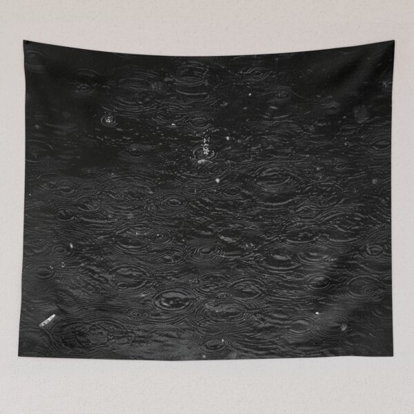 Item preview, Moody Black & White Rain designed and sold by LueNoir.