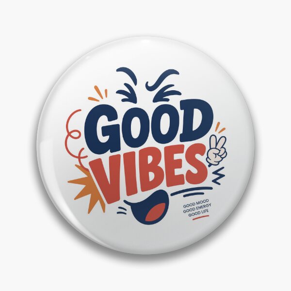 Item preview, GOOD VIBES Positive Quote Retro Design designed and sold by vectalux.