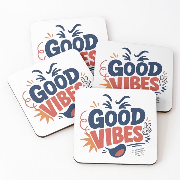Item preview, GOOD VIBES Positive Quote Retro Design designed and sold by vectalux.