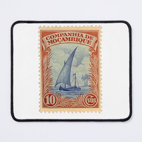 Item preview, Mozambique Boat Vintage Postage Stamp designed and sold by red-amber65.
