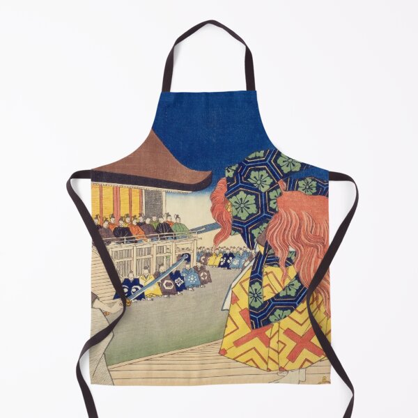 Item preview, Kyoto Festival Performance – Vintage Ukiyo-e Japanese Ceremony Print designed and sold by vekotpu.