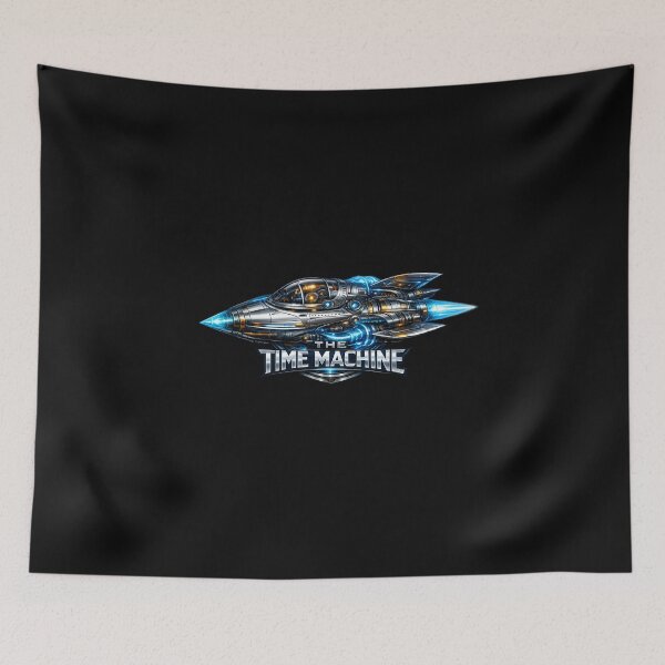 Item preview, THE TIME MACHINE™ Futuristic Tartarian Rocket Capsule | Metallic Sci-Fi Time Travel Artwork designed and sold by Emoji Emblems.