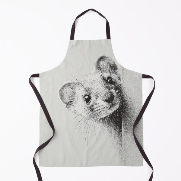 Item preview, Curious Peeking Ermine designed and sold by lautir.