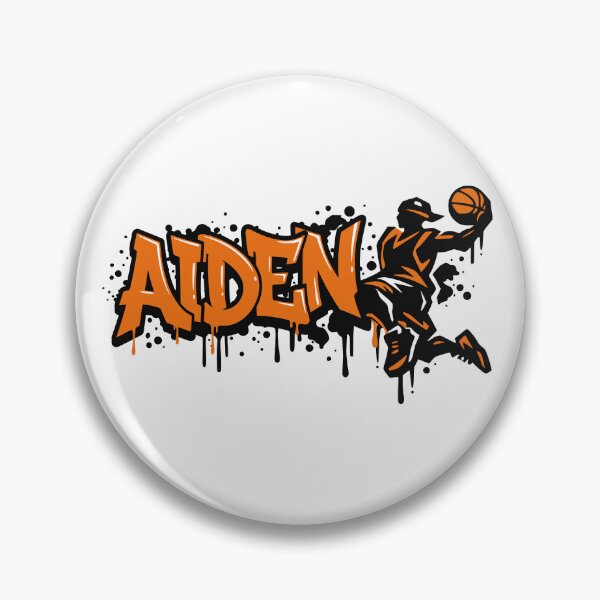 Item preview, Aiden Basketball Graffiti Street Art Slam Dunk Design designed and sold by digital.stickerperso.com.