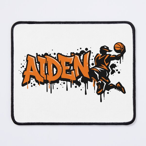 Item preview, Aiden Basketball Graffiti Street Art Slam Dunk Design designed and sold by digital.stickerperso.com.