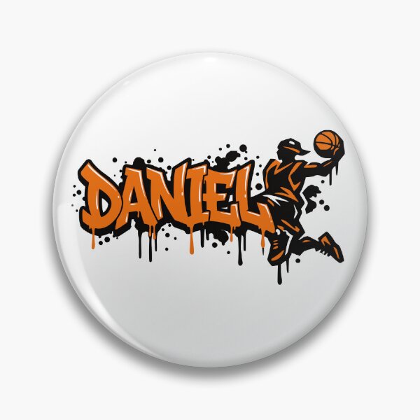 Item preview, Daniel Basketball Graffiti Street Art Slam Dunk Design designed and sold by digital.stickerperso.com.