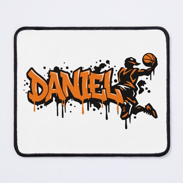 Item preview, Daniel Basketball Graffiti Street Art Slam Dunk Design designed and sold by digital.stickerperso.com.