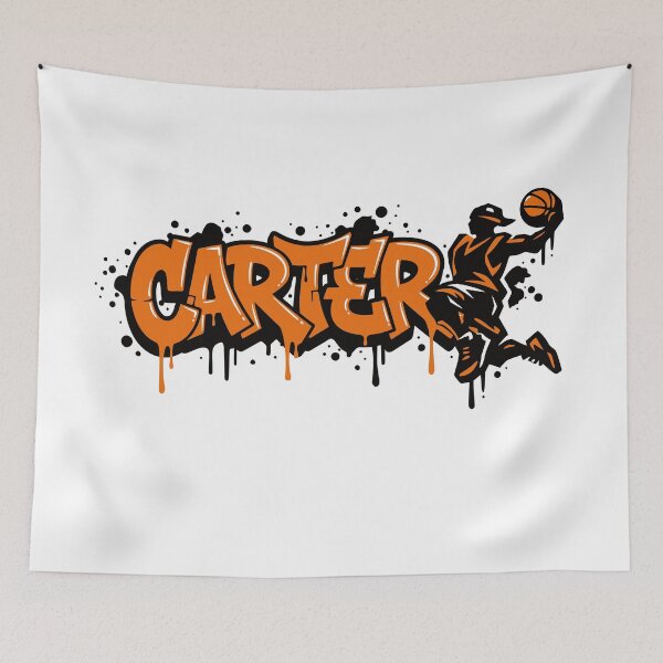Item preview, Carter Basketball Graffiti Street Art Slam Dunk Design designed and sold by digital.stickerperso.com.