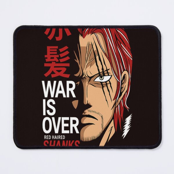 Item preview, Red‑Haired Shanks War Is Over T‑Shirt Design (Anime Portrait) designed and sold by stickyverselab.