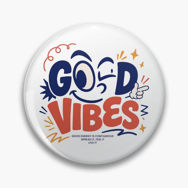 Item preview, GOOD VIBES Spread Positive Energy Quote Design designed and sold by vectalux.