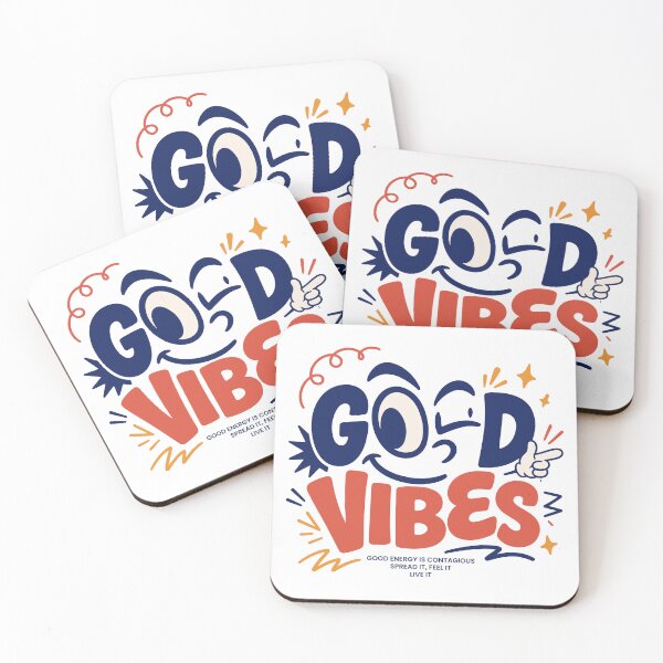 Item preview, GOOD VIBES Spread Positive Energy Quote Design designed and sold by vectalux.