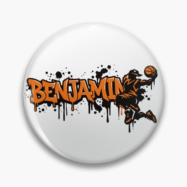 Item preview, Benjamin Basketball Graffiti Street Art Slam Dunk Design designed and sold by digital.stickerperso.com.