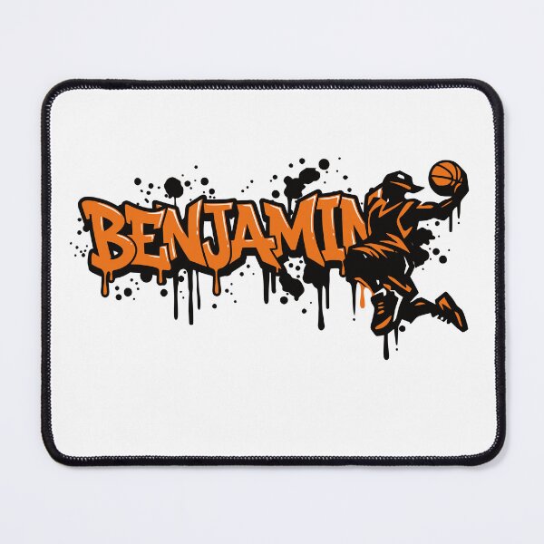 Item preview, Benjamin Basketball Graffiti Street Art Slam Dunk Design designed and sold by digital.stickerperso.com.