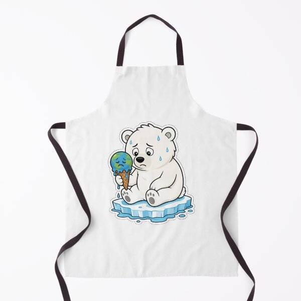 Item preview, Melting Earth Ice Cream - Sad Polar Bear Climate Change designed and sold by Nawin19979shop.