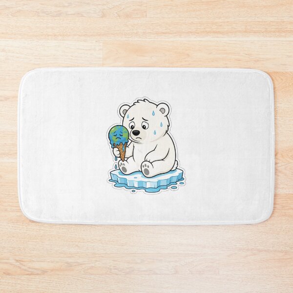 Item preview, Melting Earth Ice Cream - Sad Polar Bear Climate Change designed and sold by Nawin19979shop.