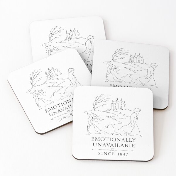 Item preview, Wuthering Heights Emotionally Unavailable Since 1847 Line Art designed and sold by Fenay Designs.
