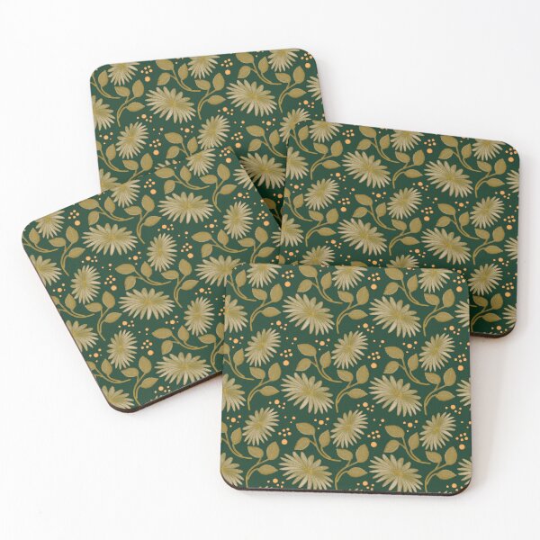 Item preview,  Golden Floral Seamless Pattern Elegant Botanical Daisy Print  designed and sold by HopeAndHustle.