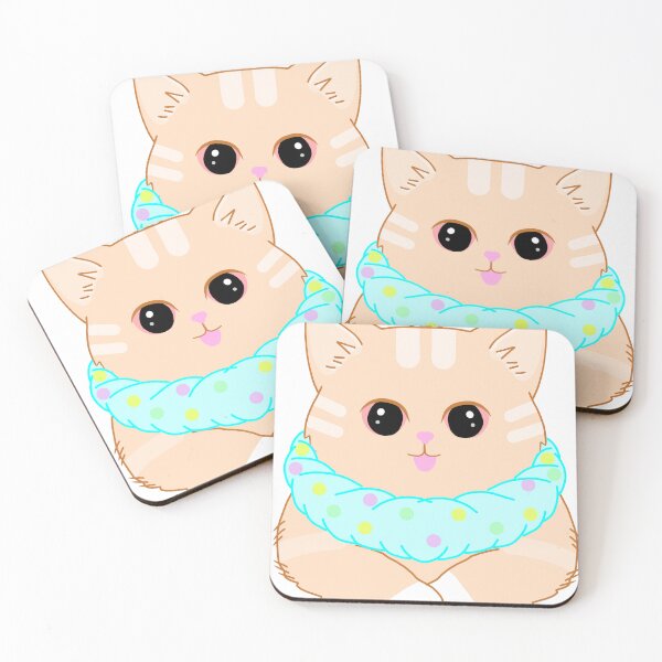 Item preview, Orange Cat with Fabric Cat Collar. designed and sold by MigWhimsy.