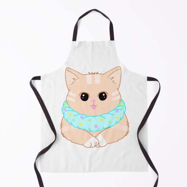 Item preview, Orange Cat with Fabric Cat Collar. designed and sold by MigWhimsy.
