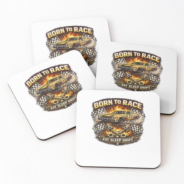 Item preview, Born To Race Retro Drift Car Racing Design designed and sold by Artbysarmina.