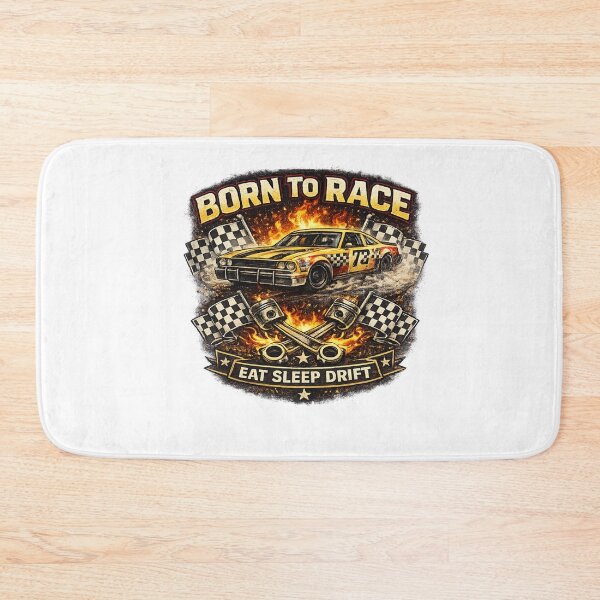 Item preview, Born To Race Retro Drift Car Racing Design designed and sold by Artbysarmina.