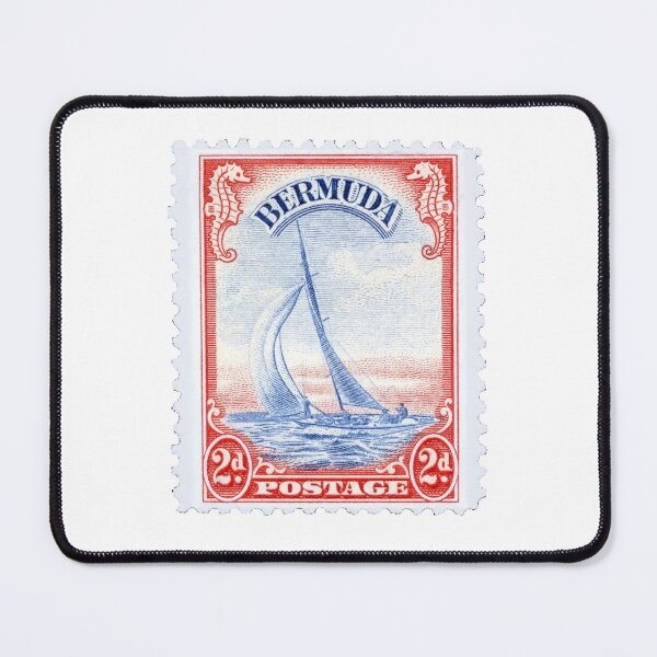 Item preview, Bermuda Boat Vintage Postage Stamp designed and sold by red-amber65.