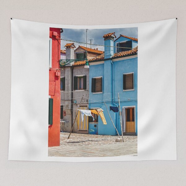Item preview, Escena colorida de la calle Burano designed and sold by Gerard Fornarotto.