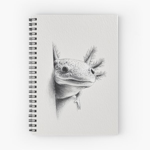Item preview, Curious Axolotl Peeking designed and sold by lautir.