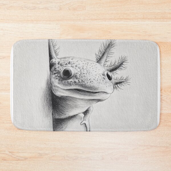Item preview, Curious Axolotl Peeking designed and sold by lautir.