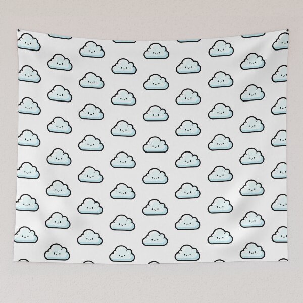 Item preview, Happy Smiling Kawaii Fluffy Cloud designed and sold by Osmose-Studio.