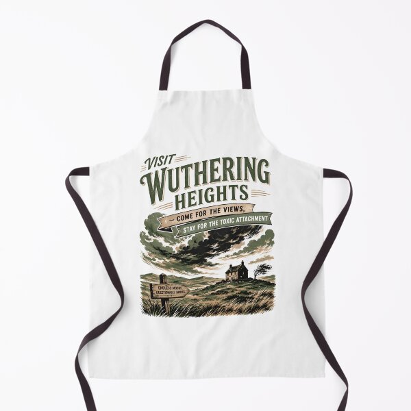 Item preview, Visit Wuthering Heights Toxic Attachment Vintage Travel Poster designed and sold by Fenay Designs.