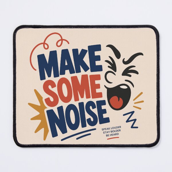 Item preview, Make Some Noise Speak Louder Motivational Quote designed and sold by vectalux.