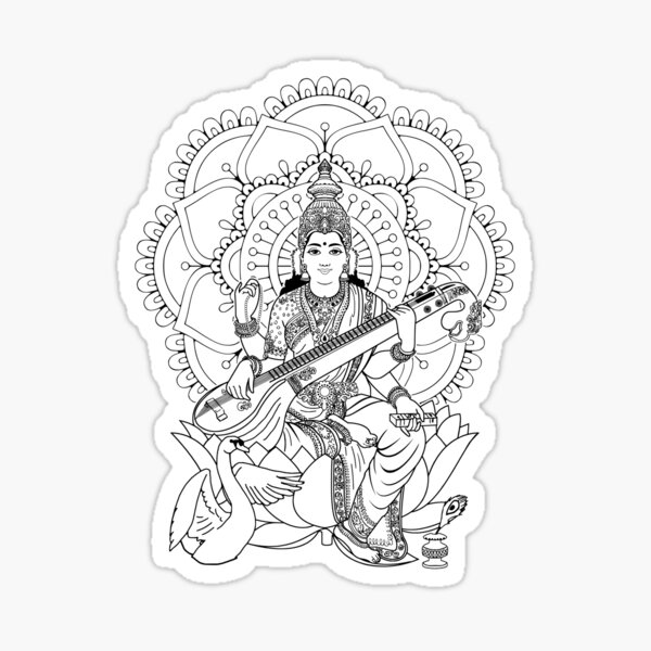 Saraswati Sticker