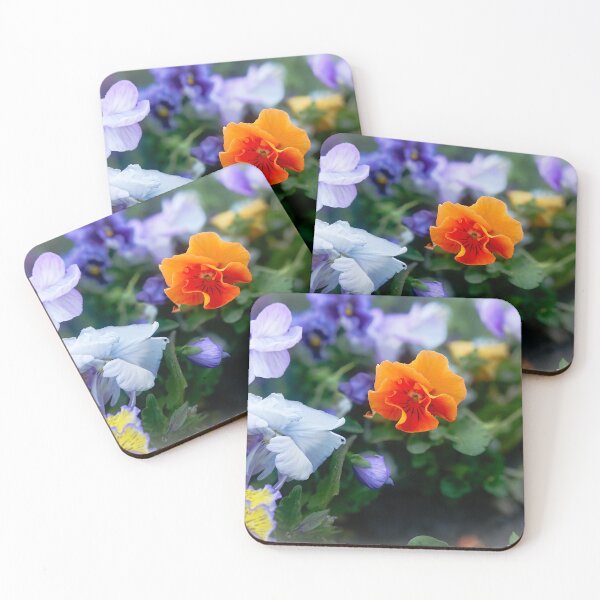 Item preview, Pansies flowers blooming in the flowerbed  designed and sold by Enerjetal.