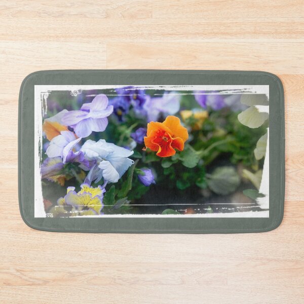 Item preview, Pansies flowers blooming in the flowerbed  designed and sold by Enerjetal.