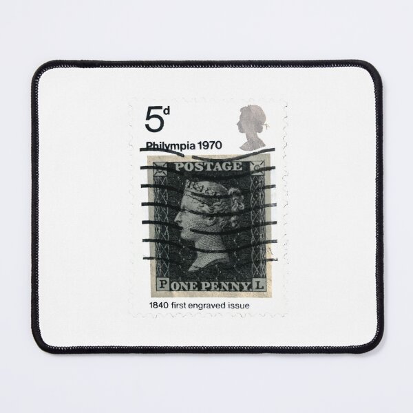 Item preview, Philympia 1970 One Penny 1840 Vintage Postage Stamp designed and sold by red-amber65.