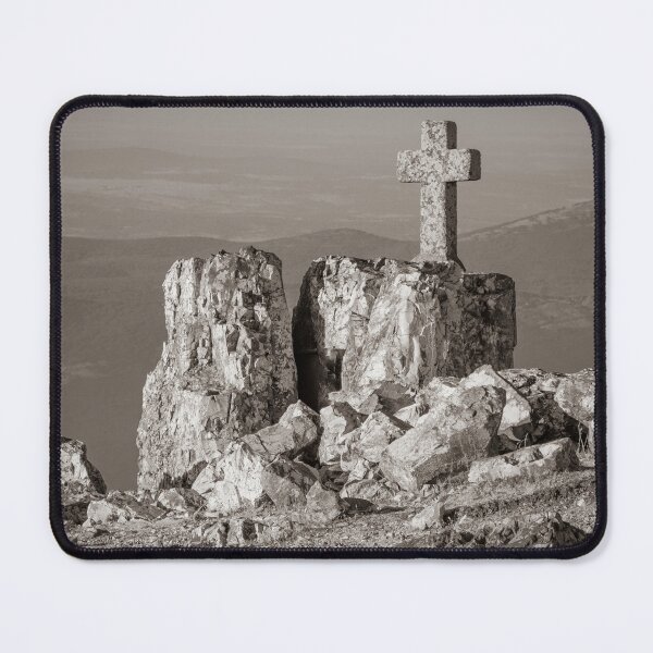 Item preview, Stone Cross Monument at Peña de Francia, Spain designed and sold by DFLC Prints.