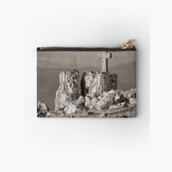 Item preview, Stone Cross Monument at Peña de Francia, Spain  designed and sold by DFLC Prints.