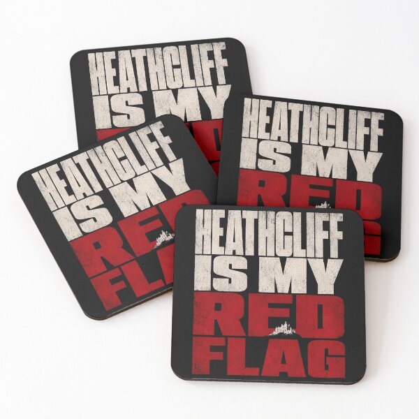 Item preview, Heathcliff Is My Red Flag Wuthering Heights Typography Art designed and sold by Fenay Designs.