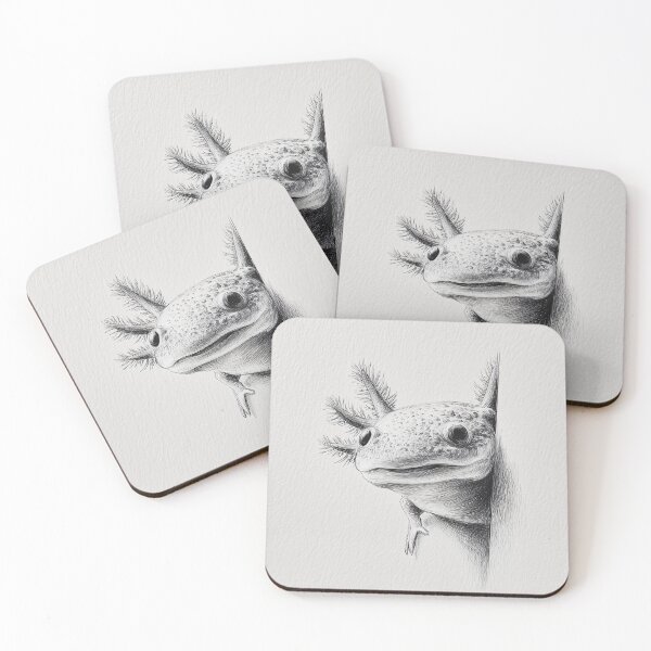 Item preview, Curious Peeking Axolotl designed and sold by lautir.