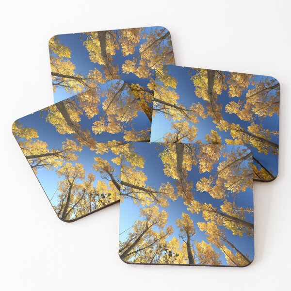 Item preview, Golden Aspen Canopy Against Blue Sky designed and sold by onubi.