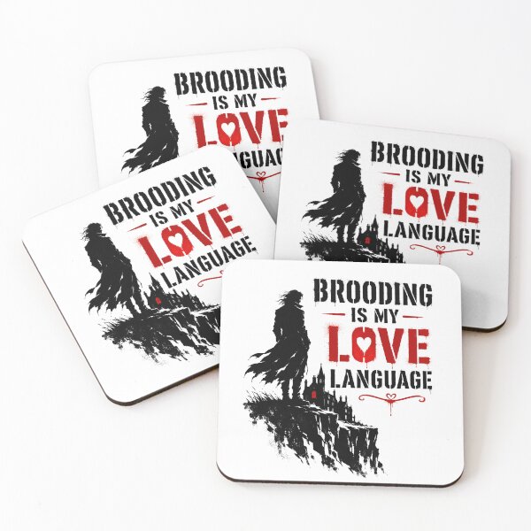 Item preview, Wuthering Heights Brooding Is My Love Language Gothic Silhouette designed and sold by Fenay Designs.