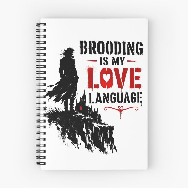 Item preview, Wuthering Heights Brooding Is My Love Language Gothic Silhouette designed and sold by Fenay Designs.