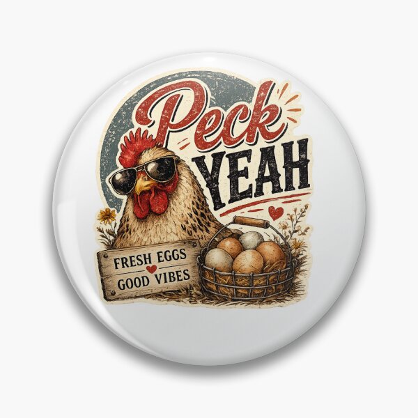 Item preview, Peck Yeah Funny Chicken Sticker designed and sold by Odiss.