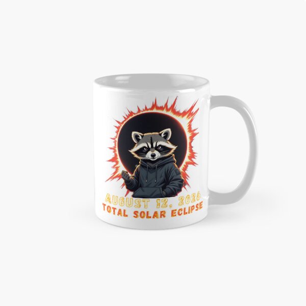 Item preview,  Raccoon Spain Total Solar Eclipse  August 12 2026 designed and sold by Creative-Sanc.