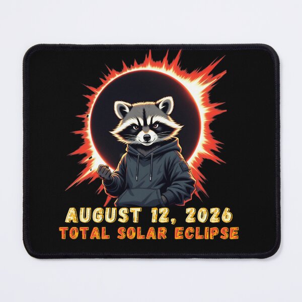 Item preview,  Raccoon Spain Total Solar Eclipse  August 12 2026 designed and sold by Creative-Sanc.