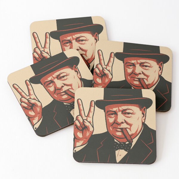 Item preview, Winston Churchill peace sign designed and sold by RockyLambda.
