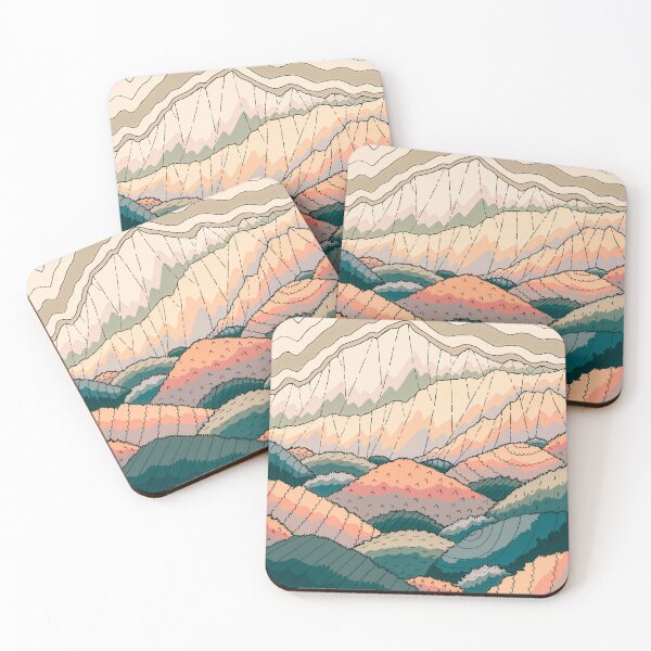 Item preview, Green Shrub mountains designed and sold by Swadeillustrations.