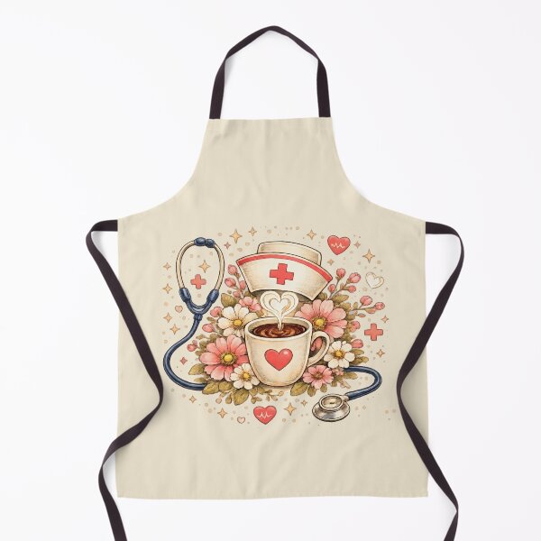 Item preview, Nurse Club Caring Coffee Badge designed and sold by Omni Craft .
